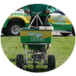 New Ulm spring touch lawn and pest control company lawn truck